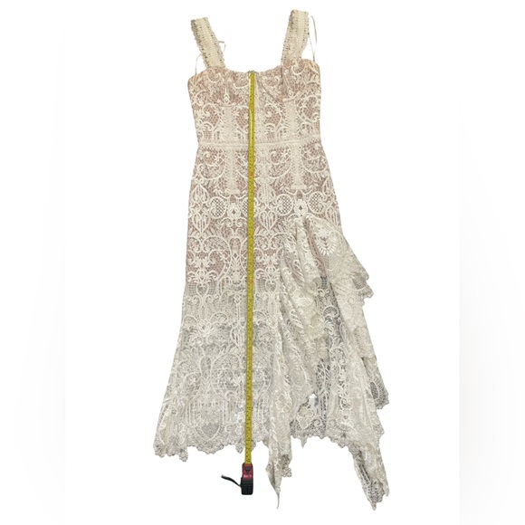 Bronx and Banco Tiffany Lace Midi Dress White Size M - Picture 11 of 15